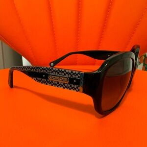 COACH Black Oversized Sunglasses